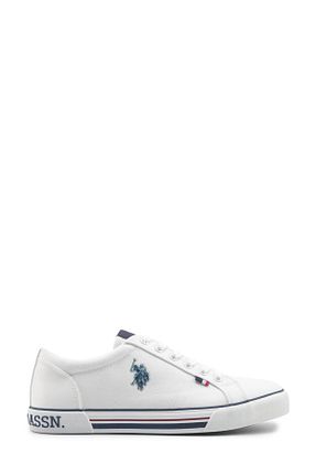 کفش اسنیکر سفید مردانه بند دار U.S. Polo Assn. - کد 925741617