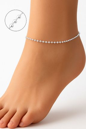خلخال نقره طوسی زنانه bymissmücevherat - کد 952305101