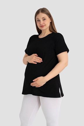 تیشرت بارداری مشکی زنانه پنبه ای Arma Yıldız - کد 952304211