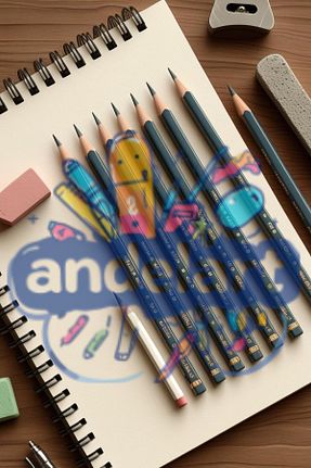 کاغذ و قلم هنری رنگی andelart - کد 952383790
