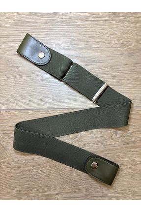 کمربند خاکی زنانه چرم مصنوعی Trend Moda - کد 952392005