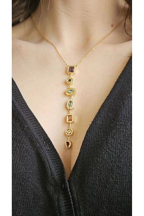 گردنبند استیل ( فولاد ) رنگی زنانه استیل ضد زنگ Senzavetra - کد 952410788