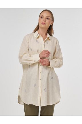 تونیک حجاب قهوه ای زنانه بافتنی Kayra - کد 952425360