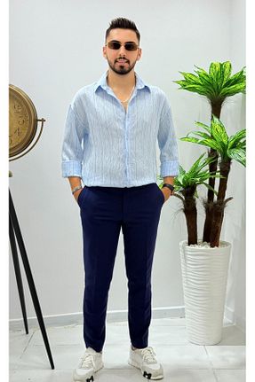 پیراهن آبی مردانه رگولار JACK CAPRİO - کد 952596430