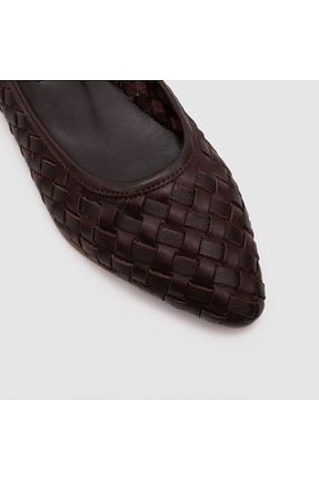 بابت قهوه ای زنانه چرم خالص Togo - کد 952844312