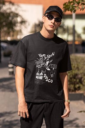 تیشرت مشکی مردانه اورسایز Urban Kings - کد 952980228