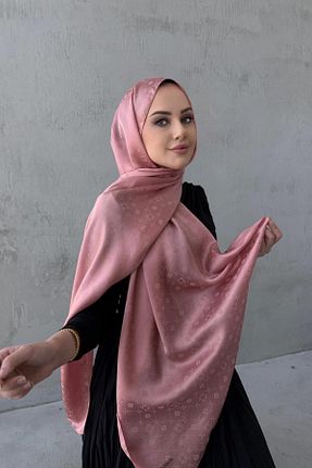 شال صورتی زنانه پنبه ای Byedauzunlar - کد 952981902