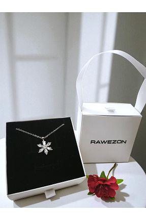گردنبند استیل ( فولاد ) طوسی زنانه استیل (فولاد) RAWEZON - کد 953000209