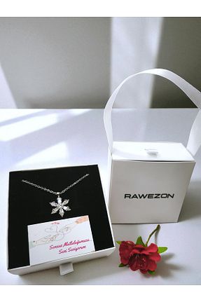 گردنبند استیل ( فولاد ) طوسی زنانه استیل (فولاد) RAWEZON - کد 953000209