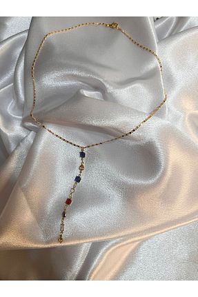 گردنبند استیل ( فولاد ) رنگی زنانه استیل ضد زنگ Senzavetra - کد 953474848