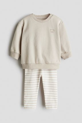 سوئیشرت بژ بچه گانه یقه دوچرخه H&M - کد 953651414