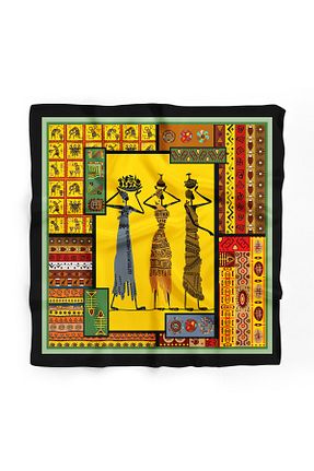 دستمال گردن رنگی زنانه پلی استر D scarf - کد 953663409