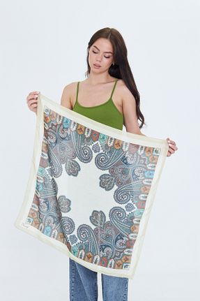 دستمال گردن رنگی زنانه پلی استر D scarf - کد 953663466