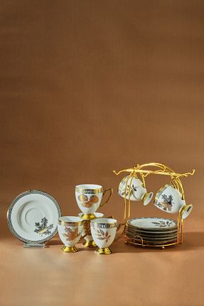 فنجان قهوه سفید 6 نفره Karaca - کد 888869371