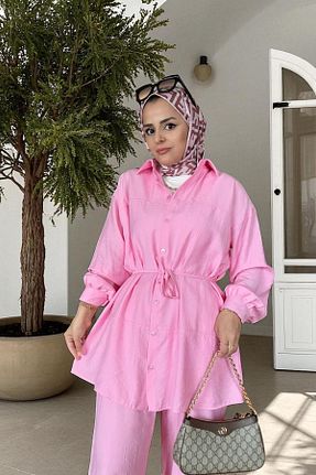ست بالاتنه و پائین تنه حجاب رنگی زنانه رگولار Aselim Hijap Moda - کد 939950350