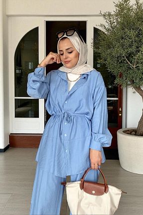 ست بالاتنه و پائین تنه حجاب رنگی زنانه رگولار Aselim Hijap Moda - کد 939950524