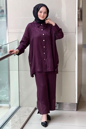 ست بالاتنه و پائین تنه رنگی زنانه بافتنی Ghisa - کد 947154739