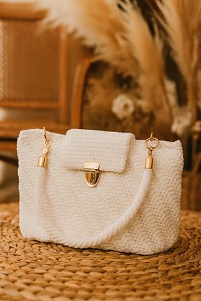 کیف دوشی سفید زنانه Eva & Wall-e - کد 950252123
