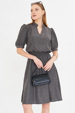لباس طوسی زنانه بافتنی armonika - کد 897435083