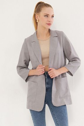 کت طوسی زنانه رگولار armonika - کد 865015315