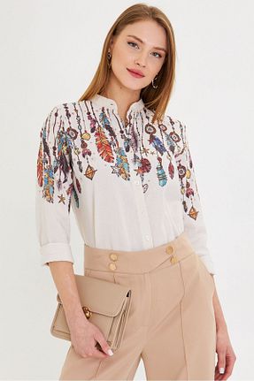 پیراهن بژ زنانه رگولار armonika - کد 901906505