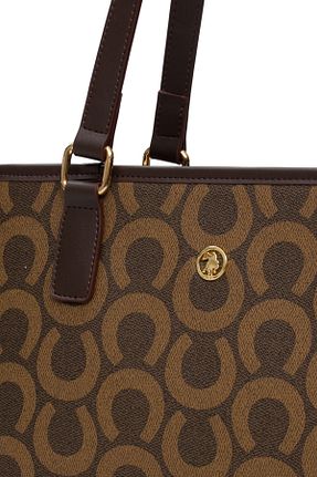 کیف دوشی قهوه ای زنانه چرم مصنوعی U.S. Polo Assn. - کد 938652805