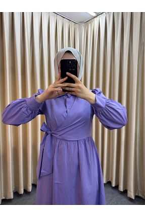 لباس حجاب بنفش زنانه رگولار ENSA TESETTUR - کد 933183108