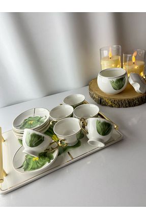 فنجان قهوه سبز 6 نفره Moon Dizayn - کد 927642264