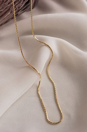 گردنبند طلا طلائی زنانه 14 عیار Safir Kuyumculuk - کد 923386365