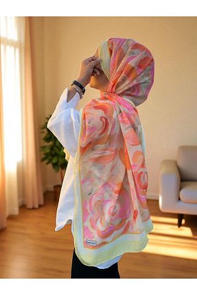 شال رنگی زنانه پنبه ای Baştacı - کد 948370837