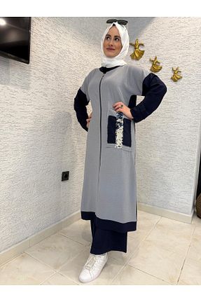 ست گرمکن حجاب طوسی زنانه رگولار AYSUN AYDEMİR - کد 941690617