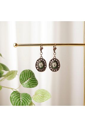 گوشواره جواهر متالیک zarifje - کد 880759520