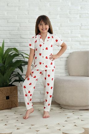 ست لباس راحتی سفید بچه گانه Kalp Minimoon - کد 947448726