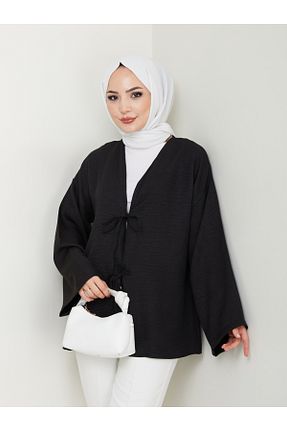 پیراهن حجاب مشکی زنانه رگولار exxitcollection - کد 840045586
