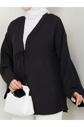پیراهن حجاب مشکی زنانه رگولار exxitcollection - کد 840045586