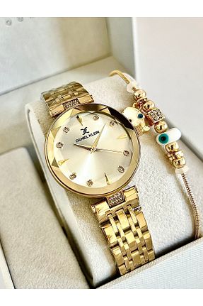ساعت مچی زرد زنانه 31-35 میلی متر Daniel Klein - کد 802096256