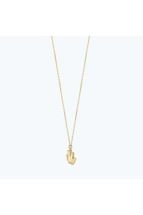 گردنبند طلا بژ زنانه 14 عیار Altınbaş - کد 769946588
