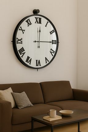 ساعت دیواری مشکی 60 * 58 Mgs - کد 676726234