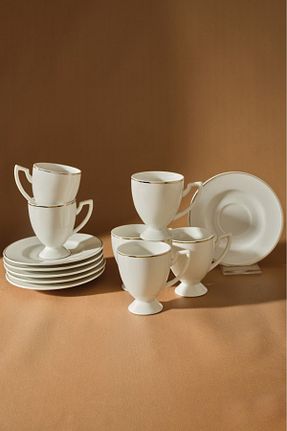 فنجان قهوه سفید 6 نفره Karaca - کد 739477496