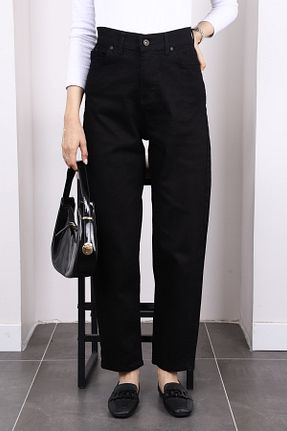 شلوار جین مشکی زنانه پاچه تنگ İmajButik - کد 835707096