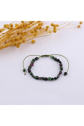 دستبند جواهر رنگی زنانه سنگ طبیعی OSMANLI DOĞAL TAŞ - کد 303322560