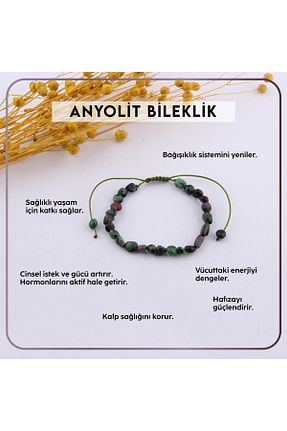 دستبند جواهر رنگی زنانه سنگ طبیعی OSMANLI DOĞAL TAŞ - کد 303322560