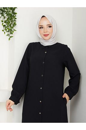 کلاه و ابایا مشکی زنانه مخلوط ویسکون Günay Karaca - کد 835862296