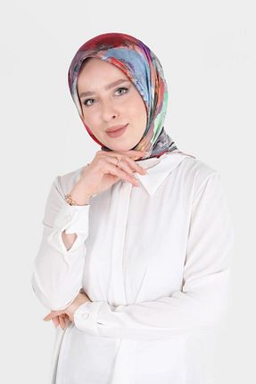 روسری صورتی پلی استر Alvina - کد 802125120
