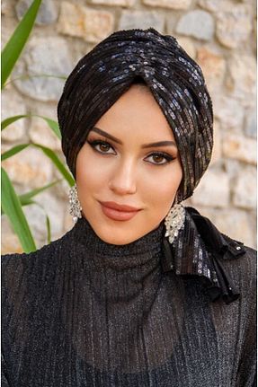 کلاه شنای حجاب مشکی زنانه Aişe Tesettür - کد 934457208