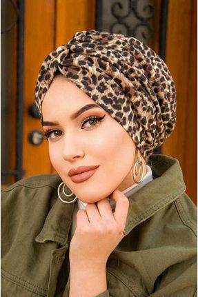 شال قهوه ای زنانه پنبه پلی استر Aişe Tesettür - کد 815616942