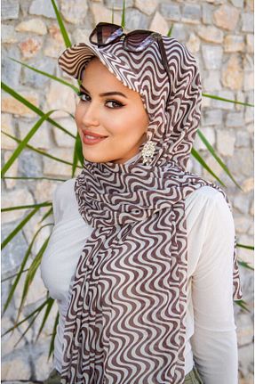 کلاه شنای حجاب قهوه ای زنانه Aişe Tesettür - کد 929156365