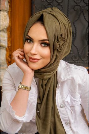 کلاه شنای حجاب خاکی زنانه Aişe Tesettür - کد 925352834