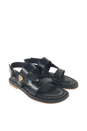 صندل قهوه ای زنانه پاشنه تخت Oneka Shoes - کد 952311317