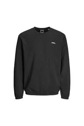 سوئیشرت مشکی مردانه چاپی Jack & Jones - کد 845166681